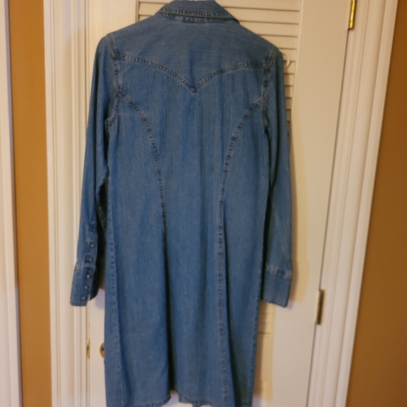 Denim Jean Jacket with Bear Accent - Picture 5 of 6